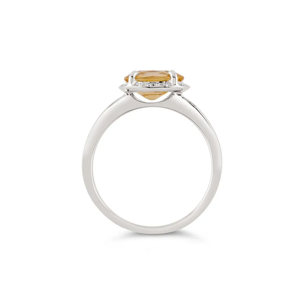 Dinny Hall Mia 18K Fine Lemon Yellow Sapphire & Diamond Ring