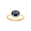 Dinny Hall Mia 18K Fine Navy Blue Sapphire & Diamond Ring