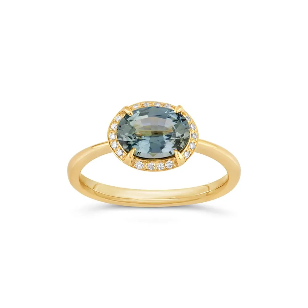 Dinny Hall Mia 18K Fine Ocean Blue Sapphire & Brilliant Ring