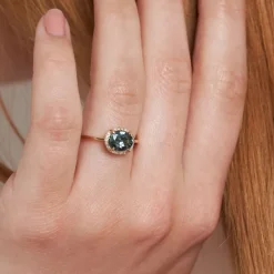 Dinny Hall Mia 18K Fine Ocean Blue Sapphire & Brilliant Ring