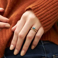 Dinny Hall Mia 18K Fine Vivid Teal Tourmaline & Diamond Ring