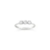 Dinny Hall Mini Ellie Trio Recycled Gold Diamond Pinky Ring