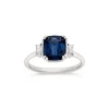 Dinny Hall Mini Mae West 18K Fine Deep Velvet Blue Sapphire & Diamond Ring