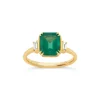 Dinny Hall Mini Mae West 18K Fine Emerald & Diamond Ring