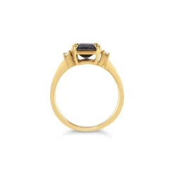 Dinny Hall Mini Mae West 18K Fine Periwinkle Blue Sapphire & Diamond Ring