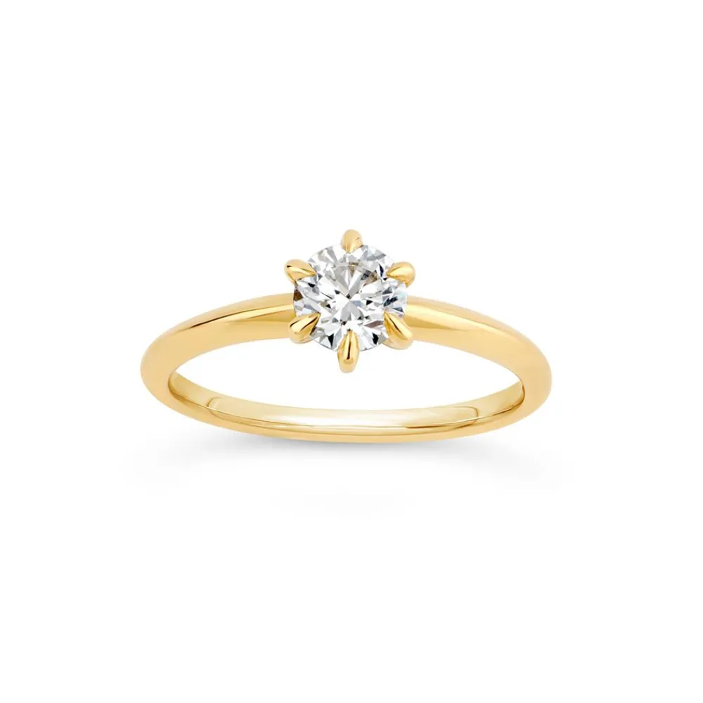 Dinny Hall Miss Lily 18K Fine Diamond Solitaire Ring