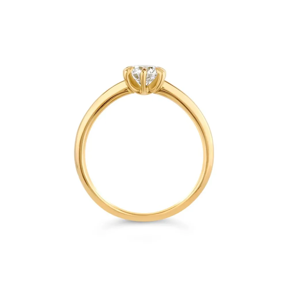 Dinny Hall Miss Lily 18K Fine Diamond Solitaire Ring