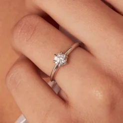 Dinny Hall Miss Lily 18K Fine Diamond Solitaire Ring