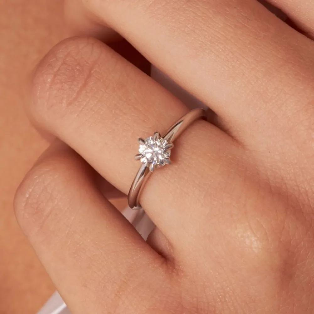 Dinny Hall Miss Lily 18K Fine Diamond Solitaire Ring