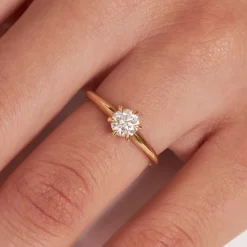 Dinny Hall Miss Lily 18K Fine Diamond Solitaire Ring
