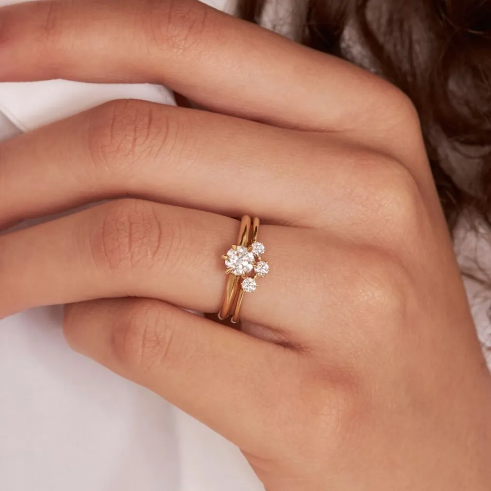 Dinny Hall Miss Lily 18K Fine Diamond Solitaire Ring