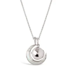 Dinny Hall My World Small Orb Locket & Moon Charm Pendant
