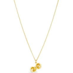 Dinny Hall My World Small Orb Locket & Moon Charm Pendant