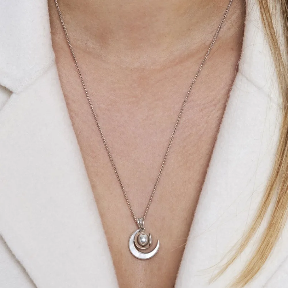 Dinny Hall My World Small Orb Locket & Moon Charm Pendant
