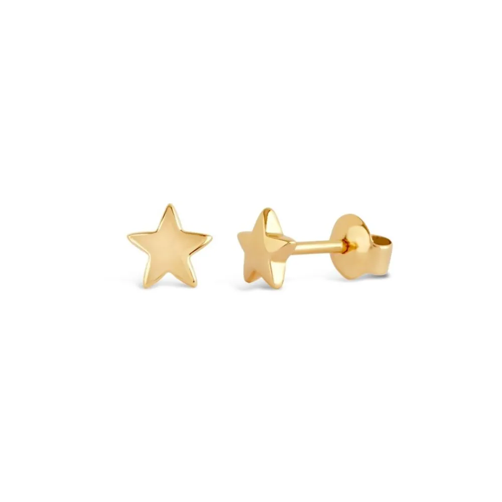 Dinny Hall Recycled Gold Tiny Star Studs