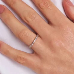 Dinny Hall Rosemary 14K Diamond Set Half Eternity Ring