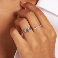 Dinny Hall Rosemary 14K Diamond Set Half Eternity Ring