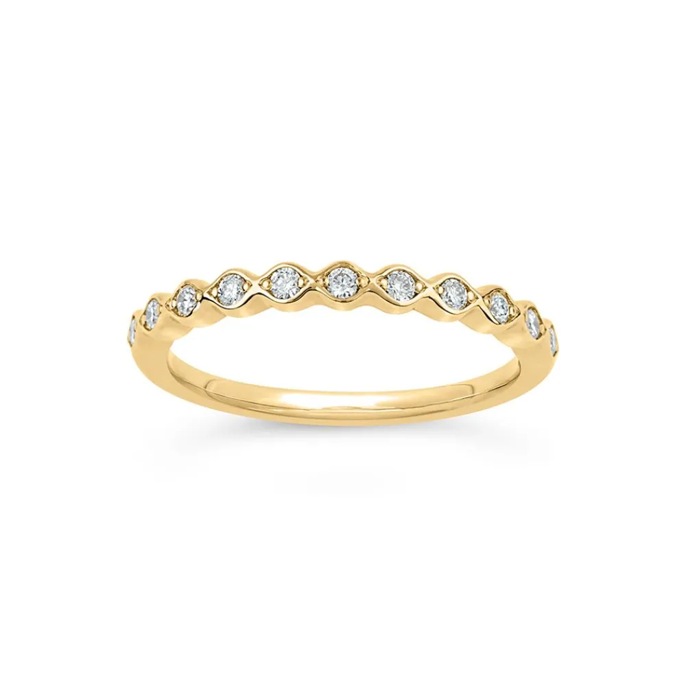 Dinny Hall Rosemary 14K Fine Diamond Set Half Eternity Ring