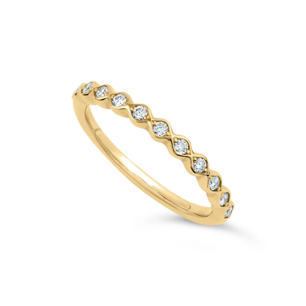 Dinny Hall Rosemary 14K Fine Diamond Set Half Eternity Ring