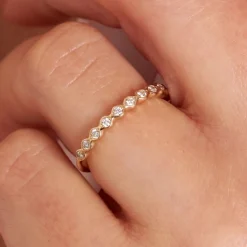 Dinny Hall Rosemary 14K Fine Diamond Set Half Eternity Ring
