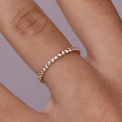 Dinny Hall Rosie 18K Fine Diamond Half Eternity Ring