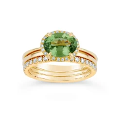 Dinny Hall Rosie 18K Fine Diamond Half Eternity Ring