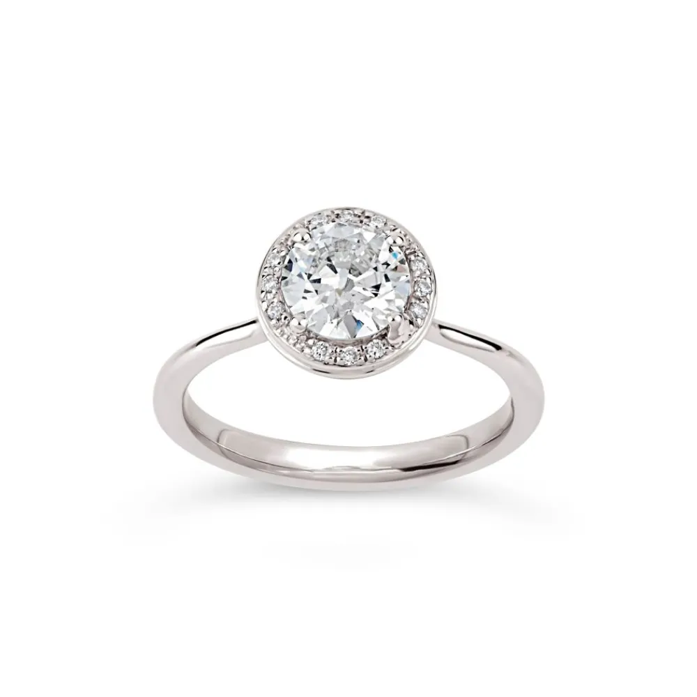 Dinny Hall Sheba Round 18K Fine Old Cut Diamond & Diamond Ring