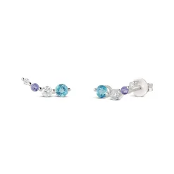 Dinny Hall Shuga Created Diamond & Gemstone Tapering Crawler Studs