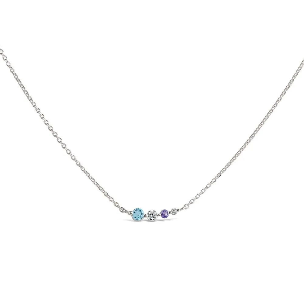 Dinny Hall Shuga Gemstone & Created Diamond Tapering Scoop Necklace