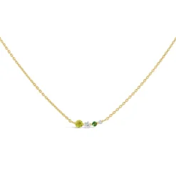 Dinny Hall Shuga Gemstone & Created Diamond Tapering Scoop Necklace