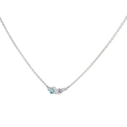 Dinny Hall Shuga Gemstone & Created Diamond Tapering Scoop Necklace
