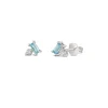 Dinny Hall Shuga Gemstone Baguette & Created Diamond Studs