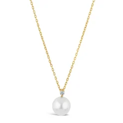 Dinny Hall Shuga 14K Gold Diamond & Pearl Pendant