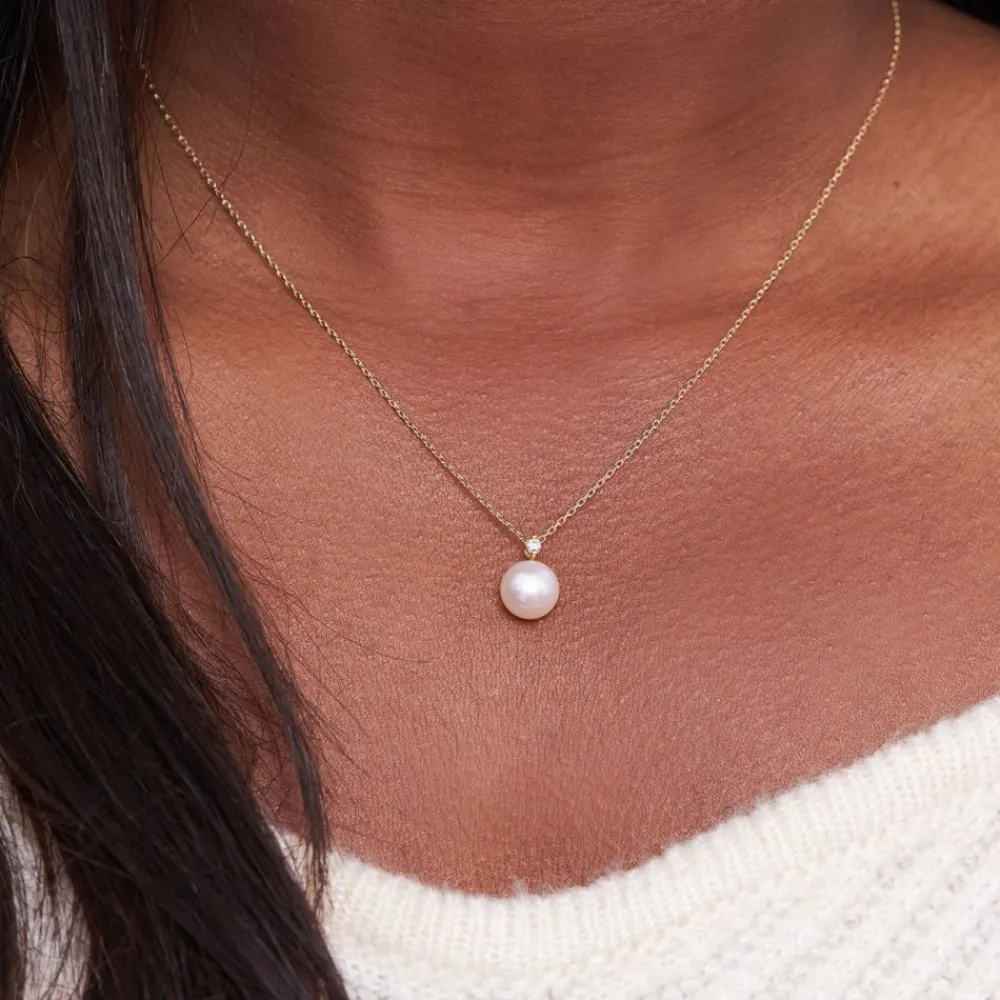 Dinny Hall Shuga 14K Gold Diamond & Pearl Pendant
