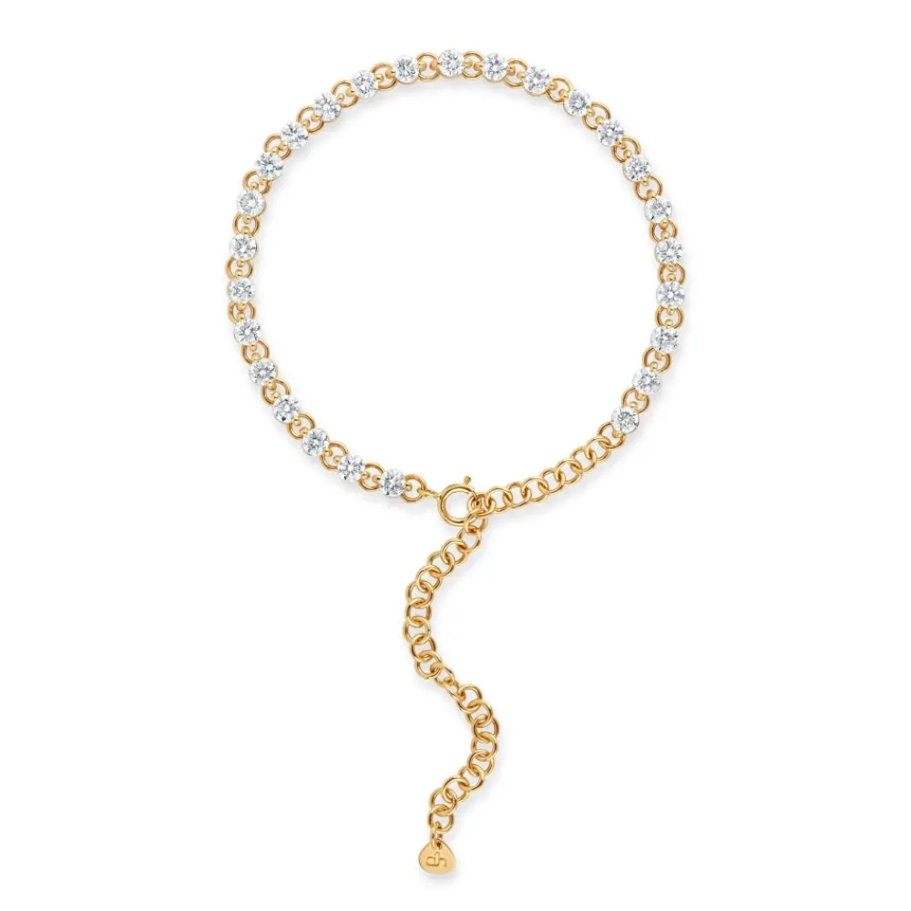 Dinny Hall Shuga 14K Gold Diamond Tennis Bracelet