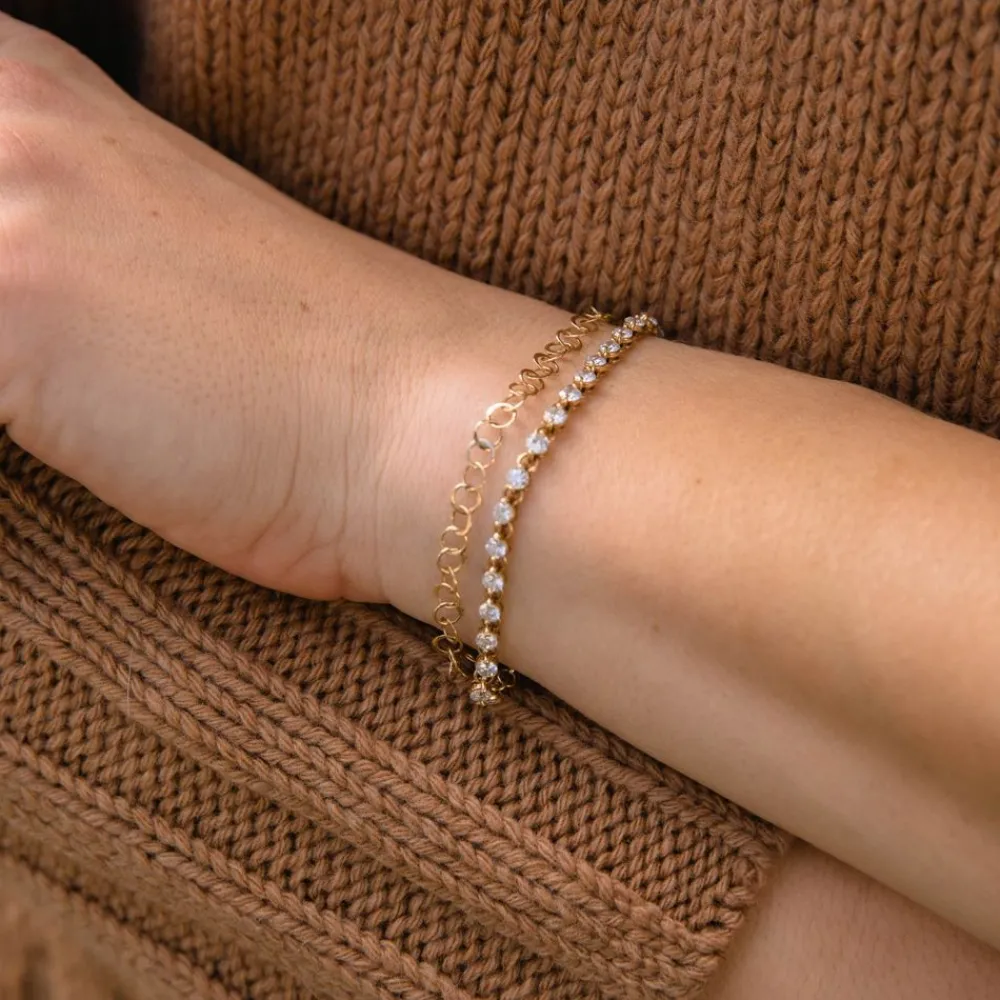Dinny Hall Shuga 14K Gold Diamond Tennis Bracelet
