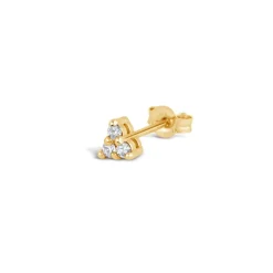 Dinny Hall Shuga 14K Gold Mini Trillion Single Stud