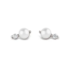 Dinny Hall Shuga 14K Gold Pearl & Diamond Studs