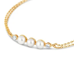 Dinny Hall Shuga 14K Gold Pearl & Diamond Wristlet