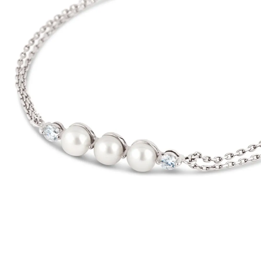 Dinny Hall Shuga 14K Gold Pearl & Diamond Wristlet