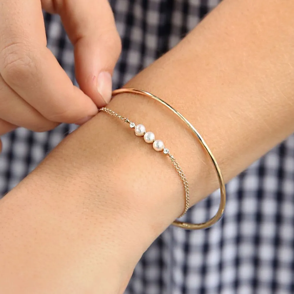 Dinny Hall Shuga 14K Gold Pearl & Diamond Wristlet