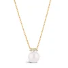 Dinny Hall Shuga 14K Large Fine Pearl & Diamond Pendant