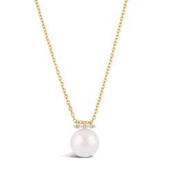 Dinny Hall Shuga 14K Large Fine Pearl & Diamond Pendant