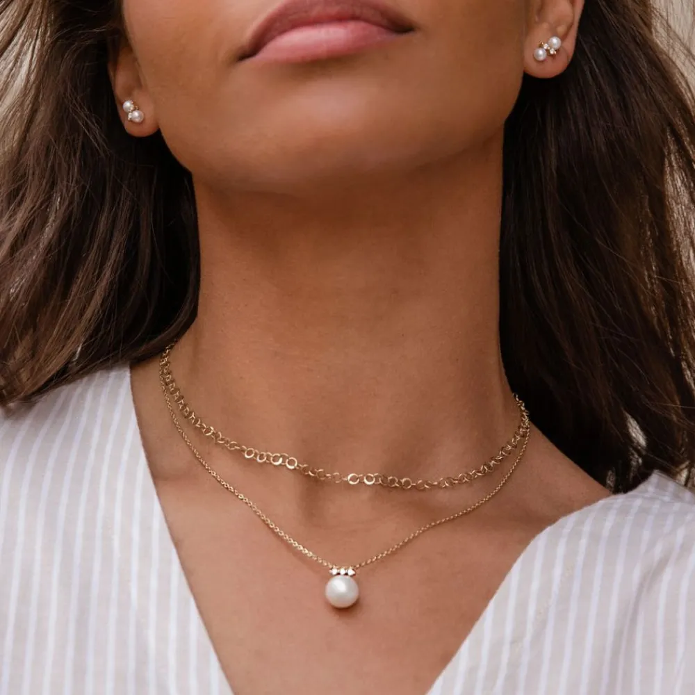 Dinny Hall Shuga 14K Large Fine Pearl & Diamond Pendant