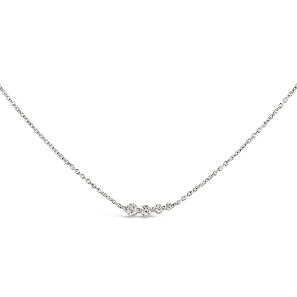 Dinny Hall Shuga Solid Gold & Created Diamond Tapering Scoop Necklace
