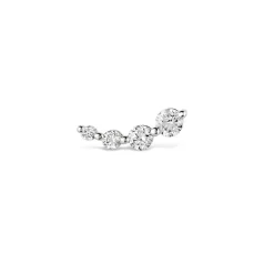 Dinny Hall Shuga Solid Gold & Created Diamond Tapering Crawler Single Stud