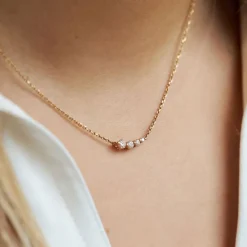 Dinny Hall Shuga Solid Gold & Created Diamond Tapering Scoop Necklace