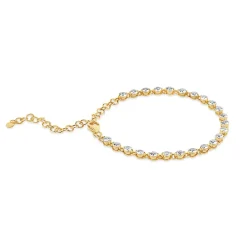 Dinny Hall Shuga Solid Gold Created Diamond Tennis Bracelet