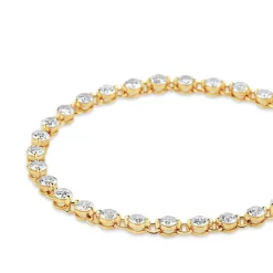 Dinny Hall Shuga Solid Gold Created Diamond Tennis Bracelet