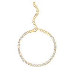 Dinny Hall Shuga Solid Gold Created Diamond Tennis Bracelet